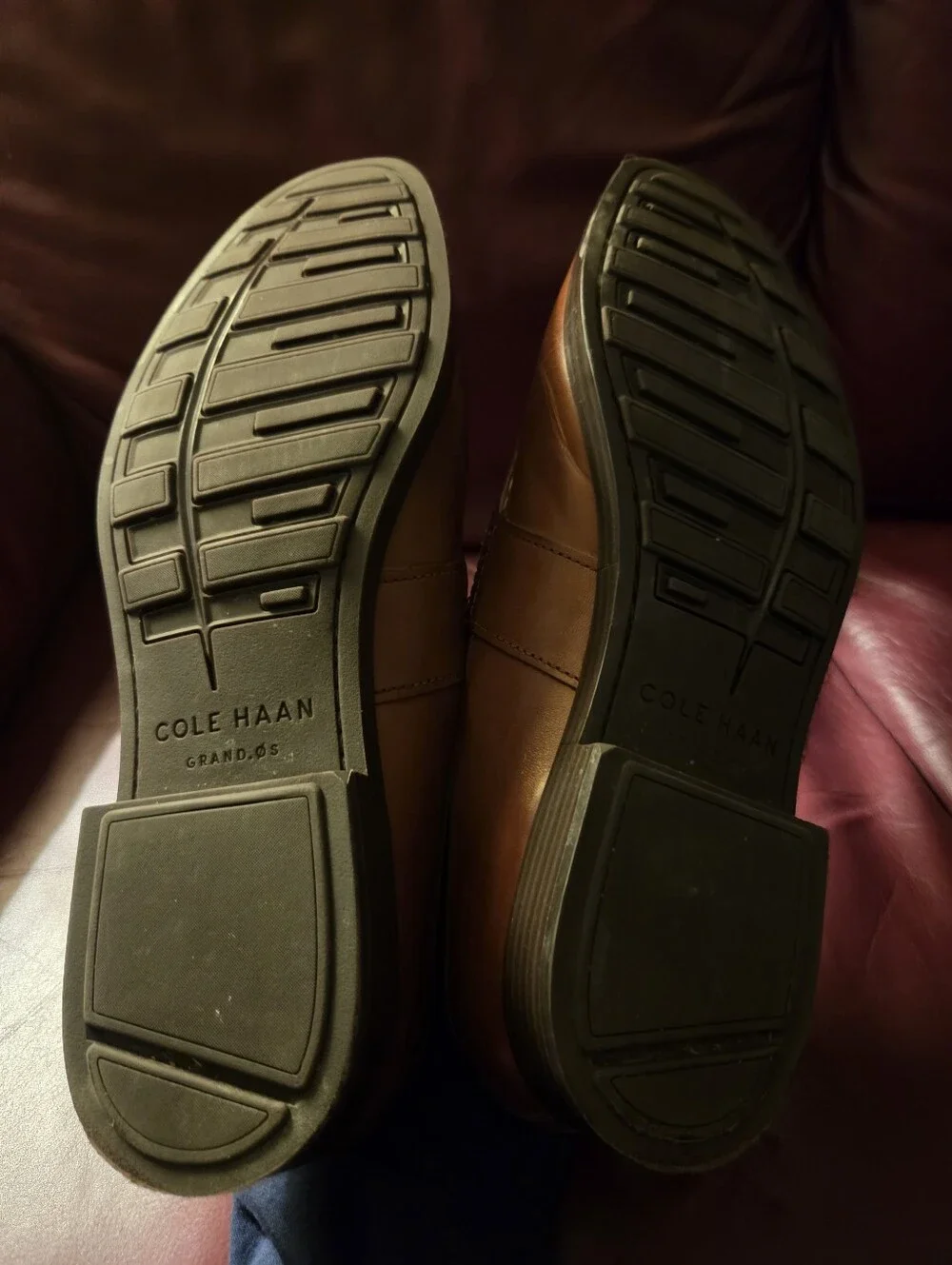 Cole Haan Jefferson Grand Penny Loafers Mens 10.5 British Tan Shoes Lightly Used